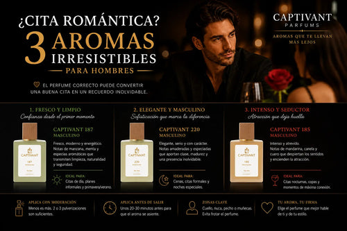 ¿Cita romántica? 3 aromas irresistibles para hombres