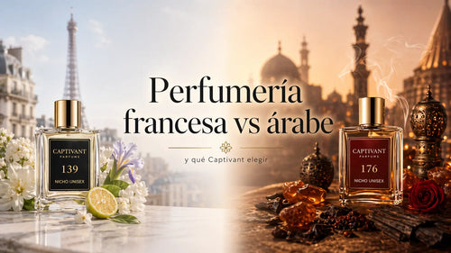 Perfumería francesa vs árabe: diferencias reales (y qué Captivant elegir)