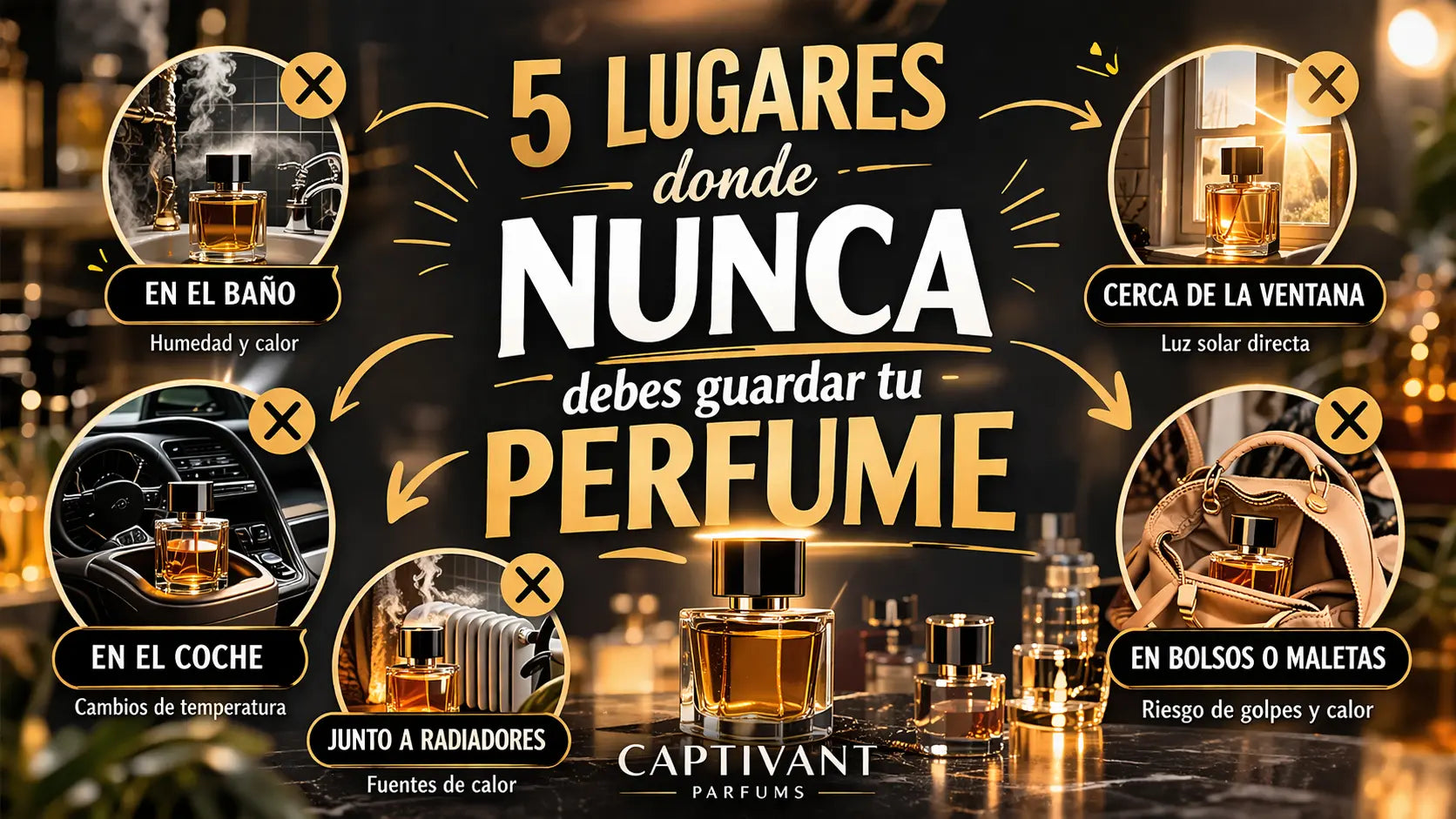 5 lugares donde NUNCA debes guardar tu perfume