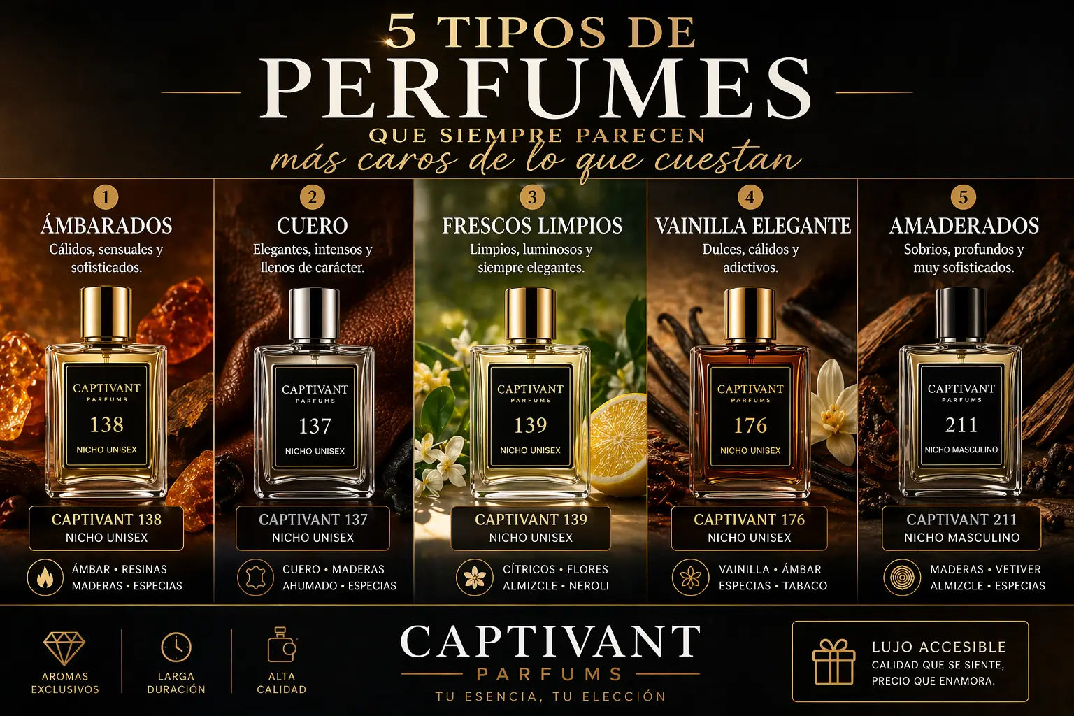 5 tipos de perfumes que siempre parecen más caros de lo que cuestan