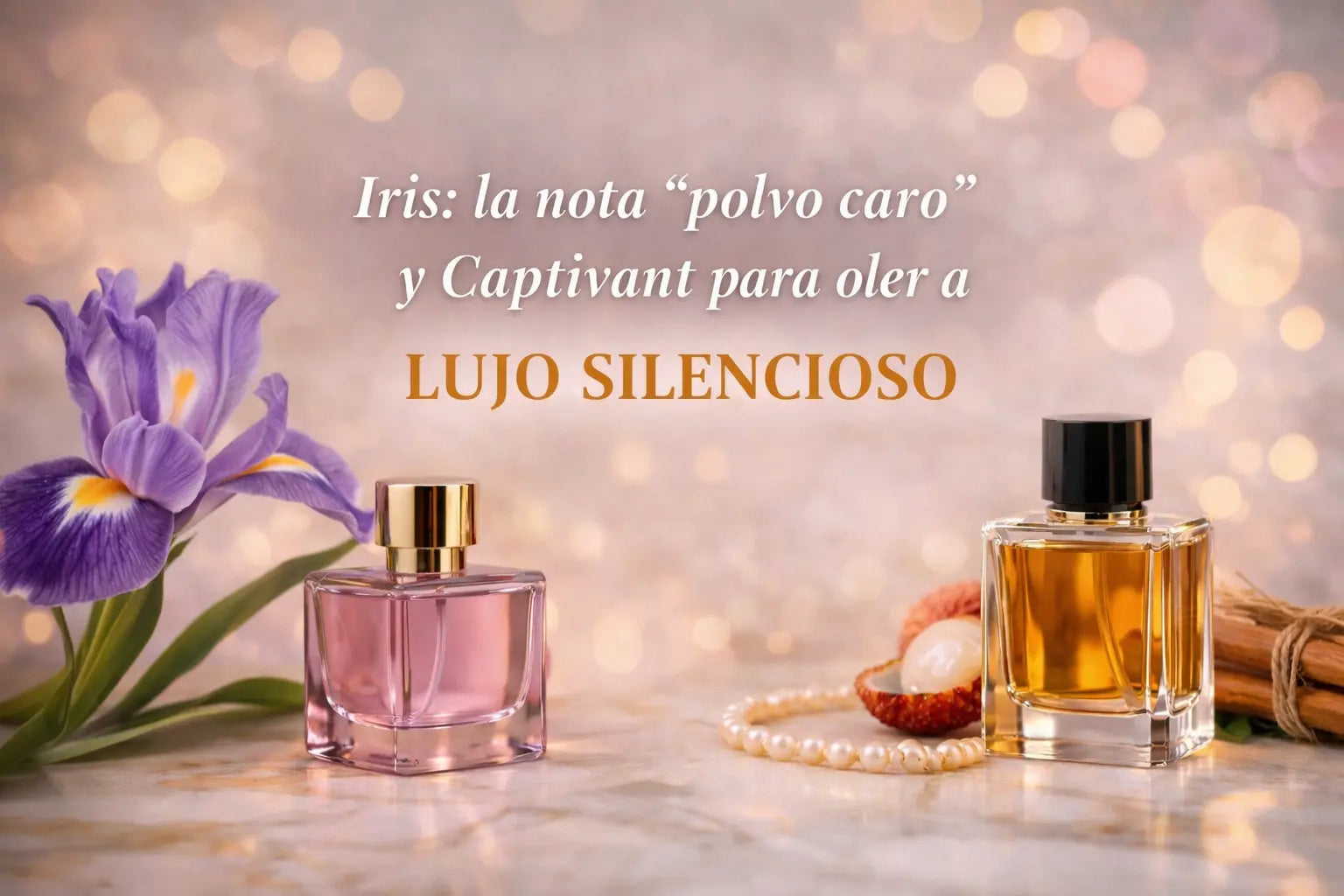 Iris: la nota “polvo caro” (y Captivant para oler a lujo silencioso)