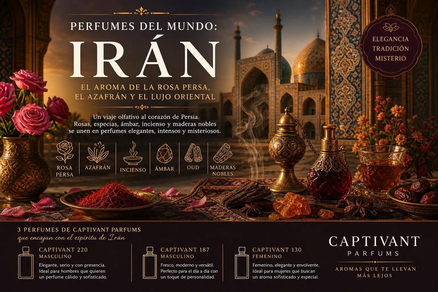  Irán, el aroma de la rosa persa, el azafrán y el lujo oriental