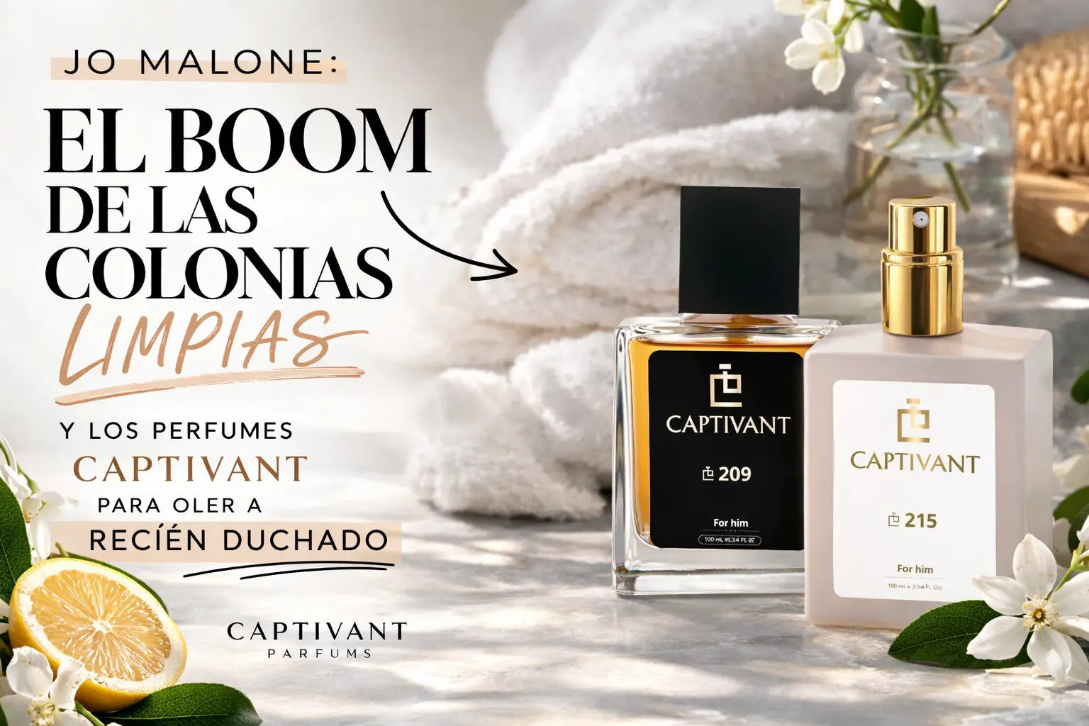 Jo Malone: el boom de las colonias limpias (y Captivant para oler a recién duchado)