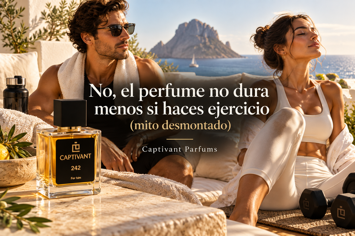 No, el perfume no dura menos si haces ejercicio