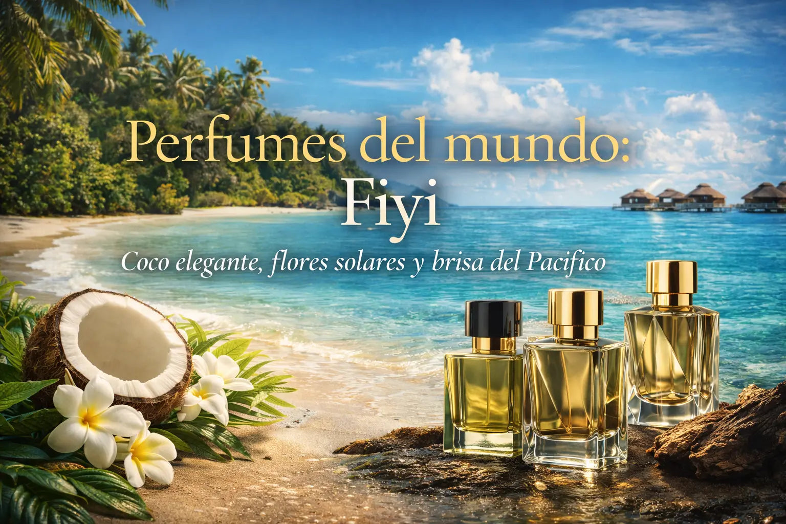 Perfumes del mundo: Fiyi — coco elegante, flores solares y brisa del Pacífico