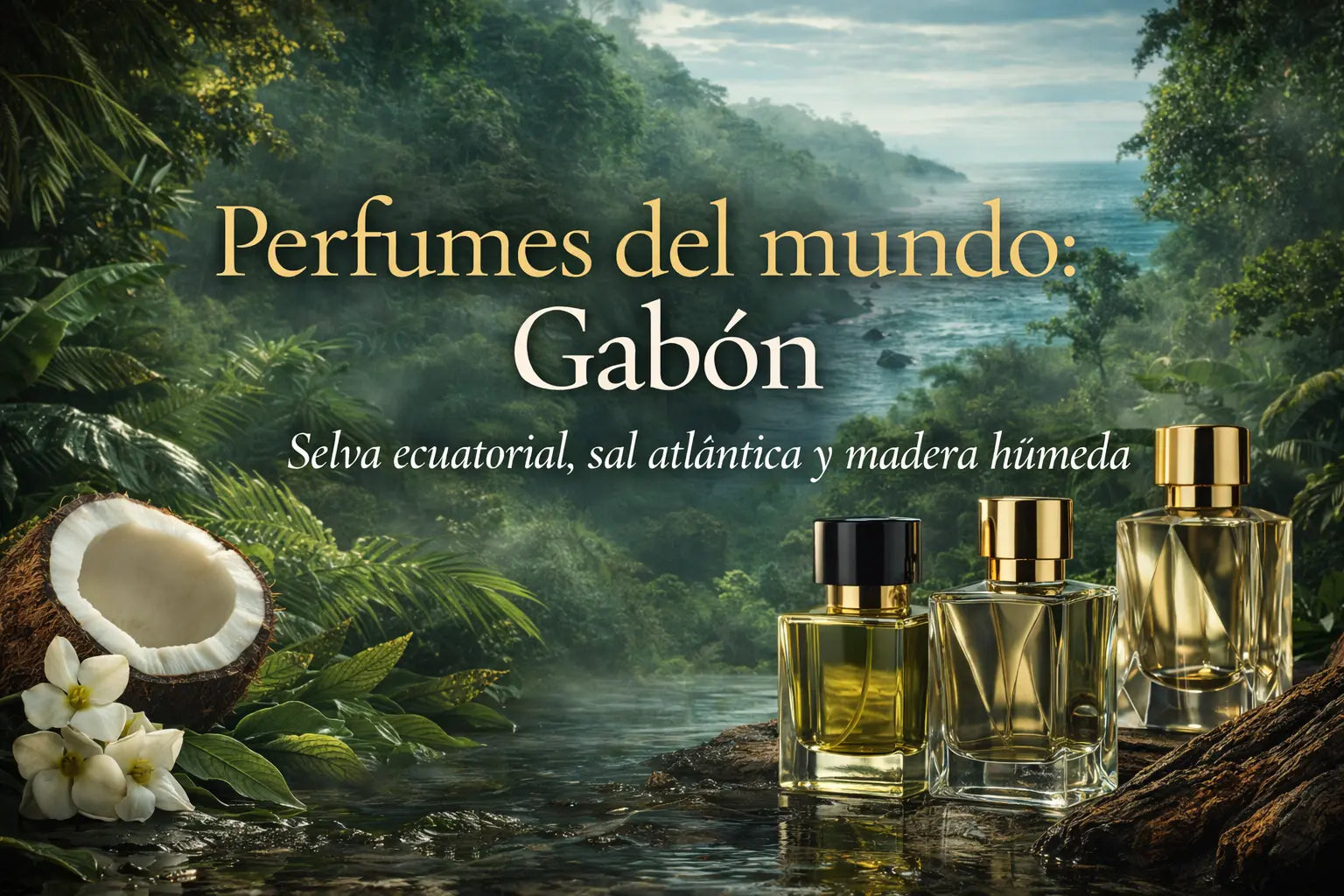 Perfumes del mundo: Gabón — selva ecuatorial, sal atlántica y madera húmeda